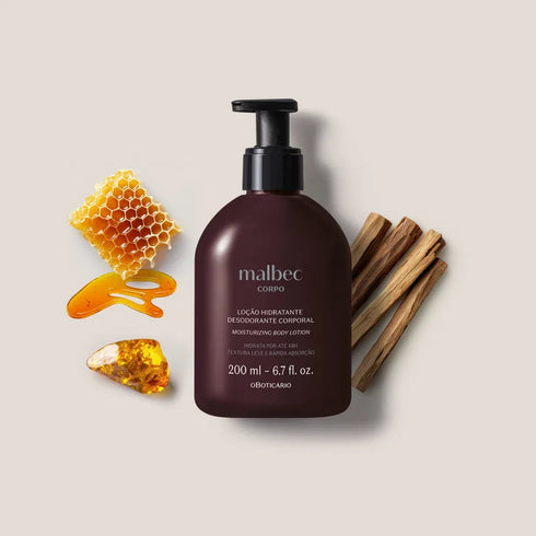 O Boticário Malbec Pure Gold Body Moisturising Deodorant Lotion 200ml